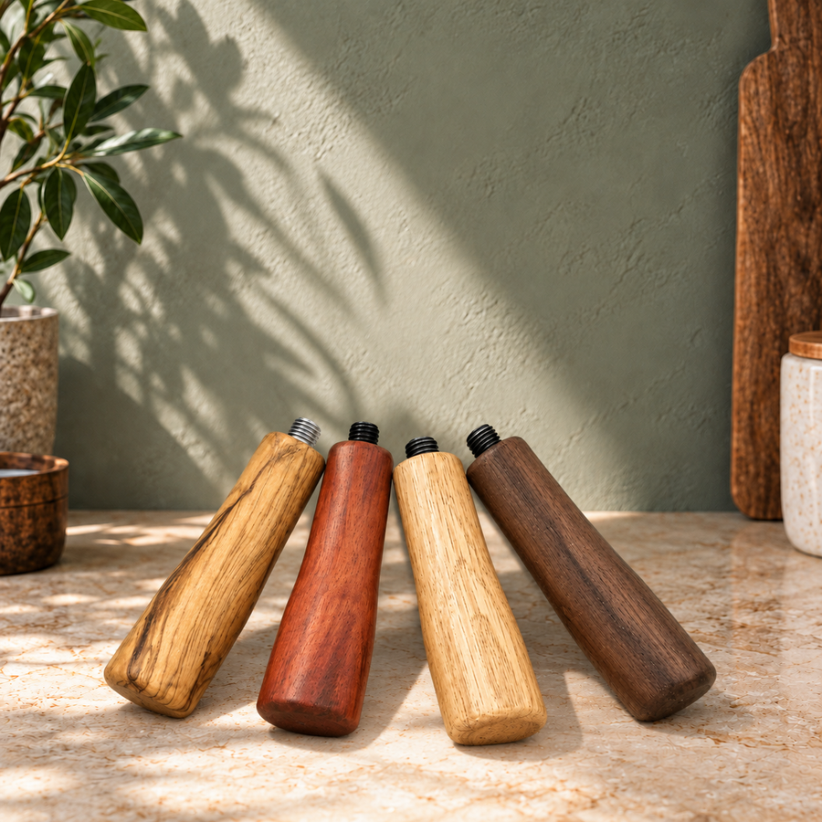 Handcrafted Wood Portafilter Handle