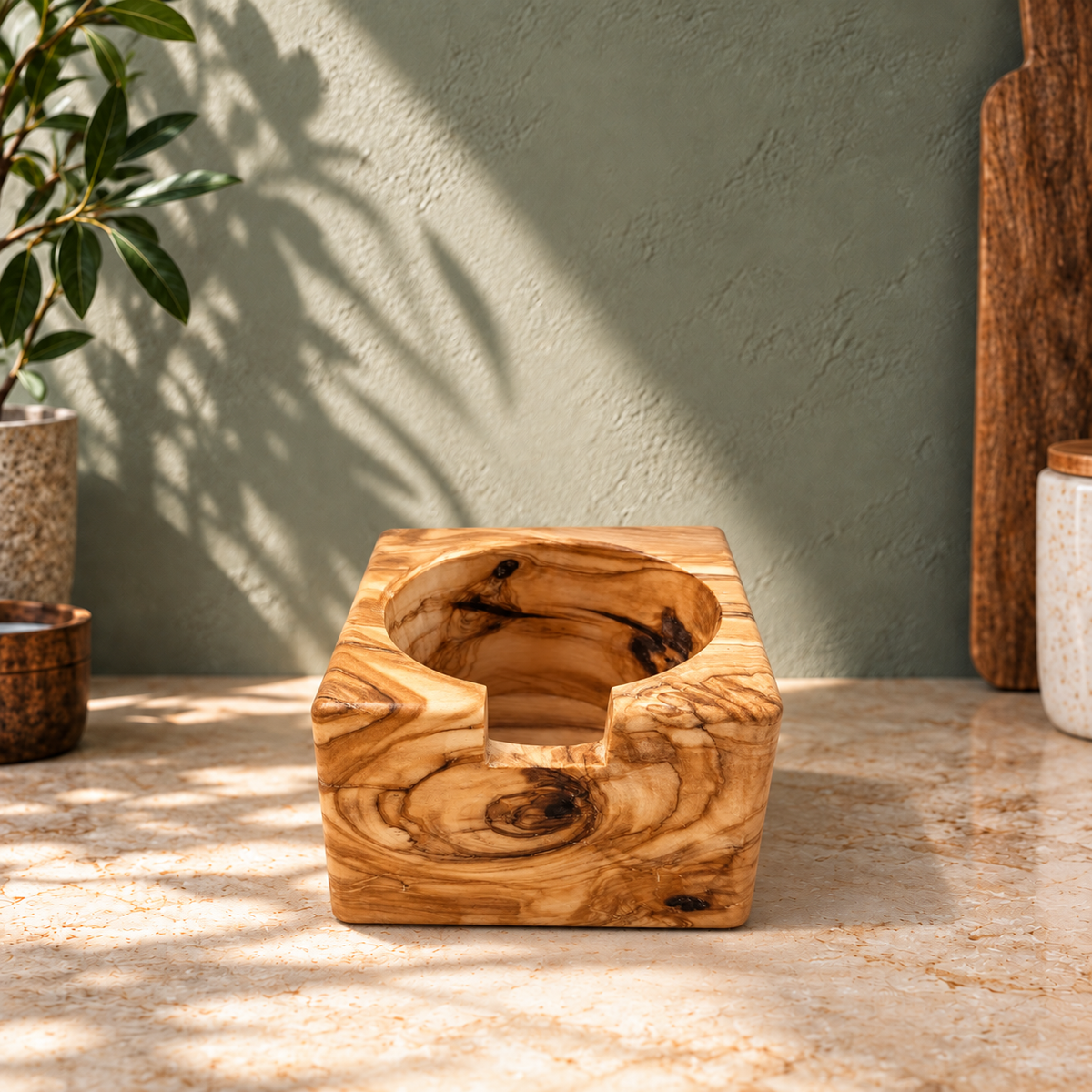 Handcrafted Wood Portafilter Stand — 51mm / 54mm / 58mm