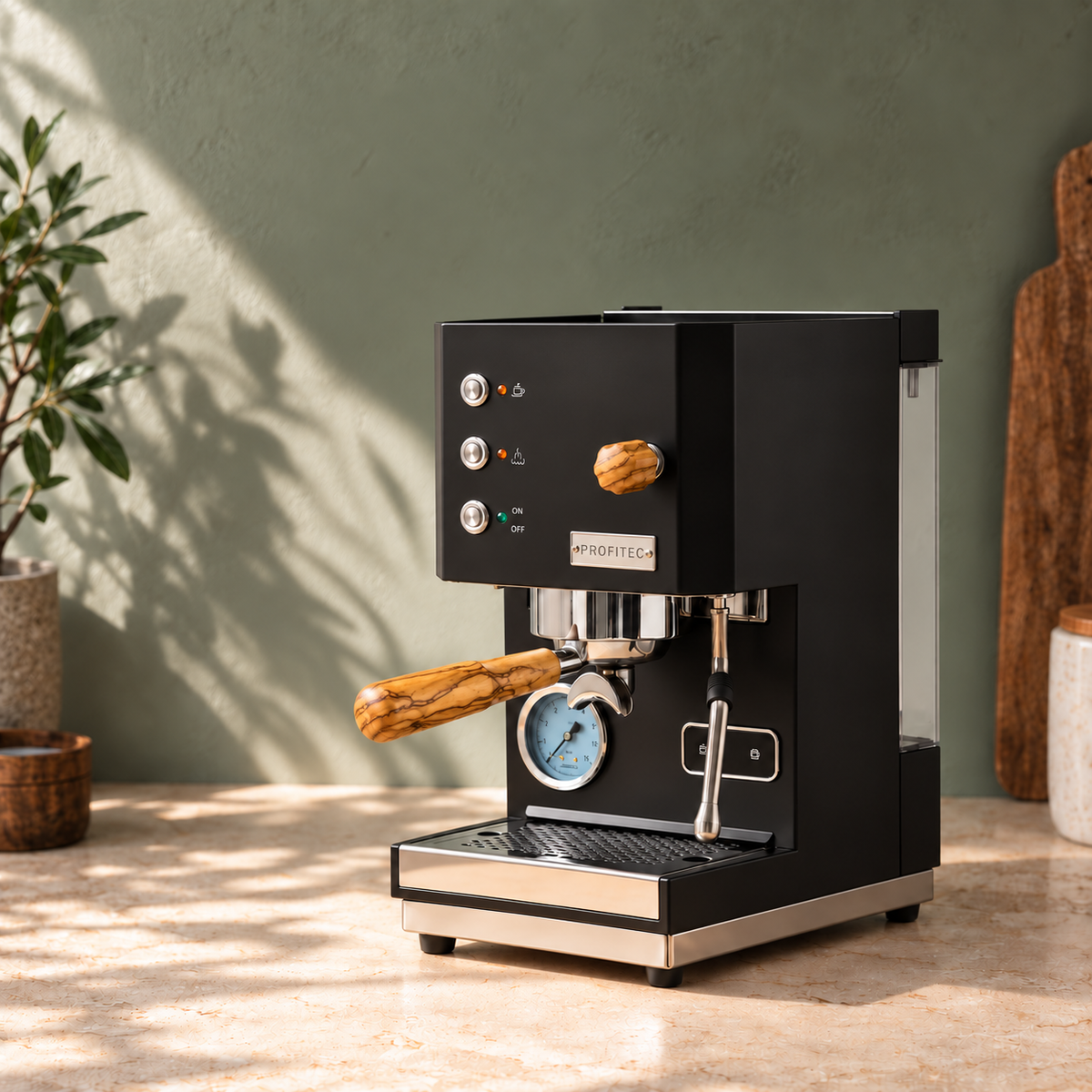 Steam Knob & Portafilter Handle for Profitec Go